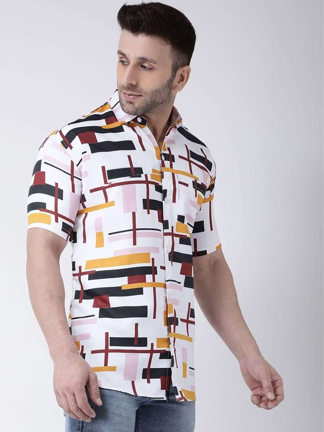 RAIG Printed Half Sleeves Casual Shirts