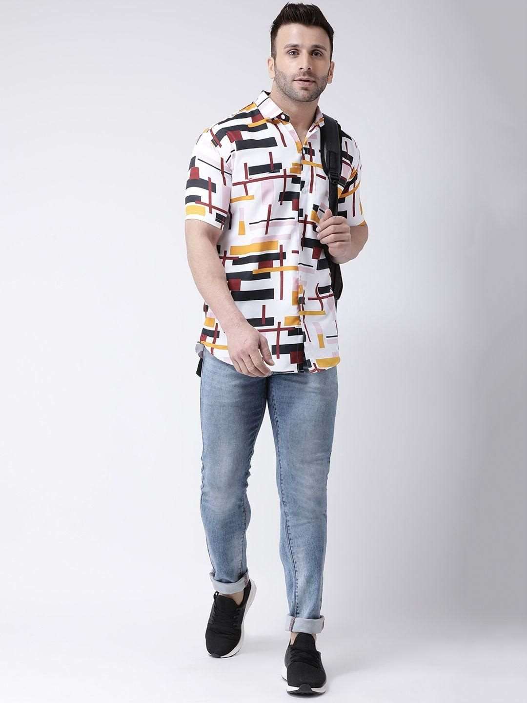 RAIG Printed Half Sleeves Casual Shirts