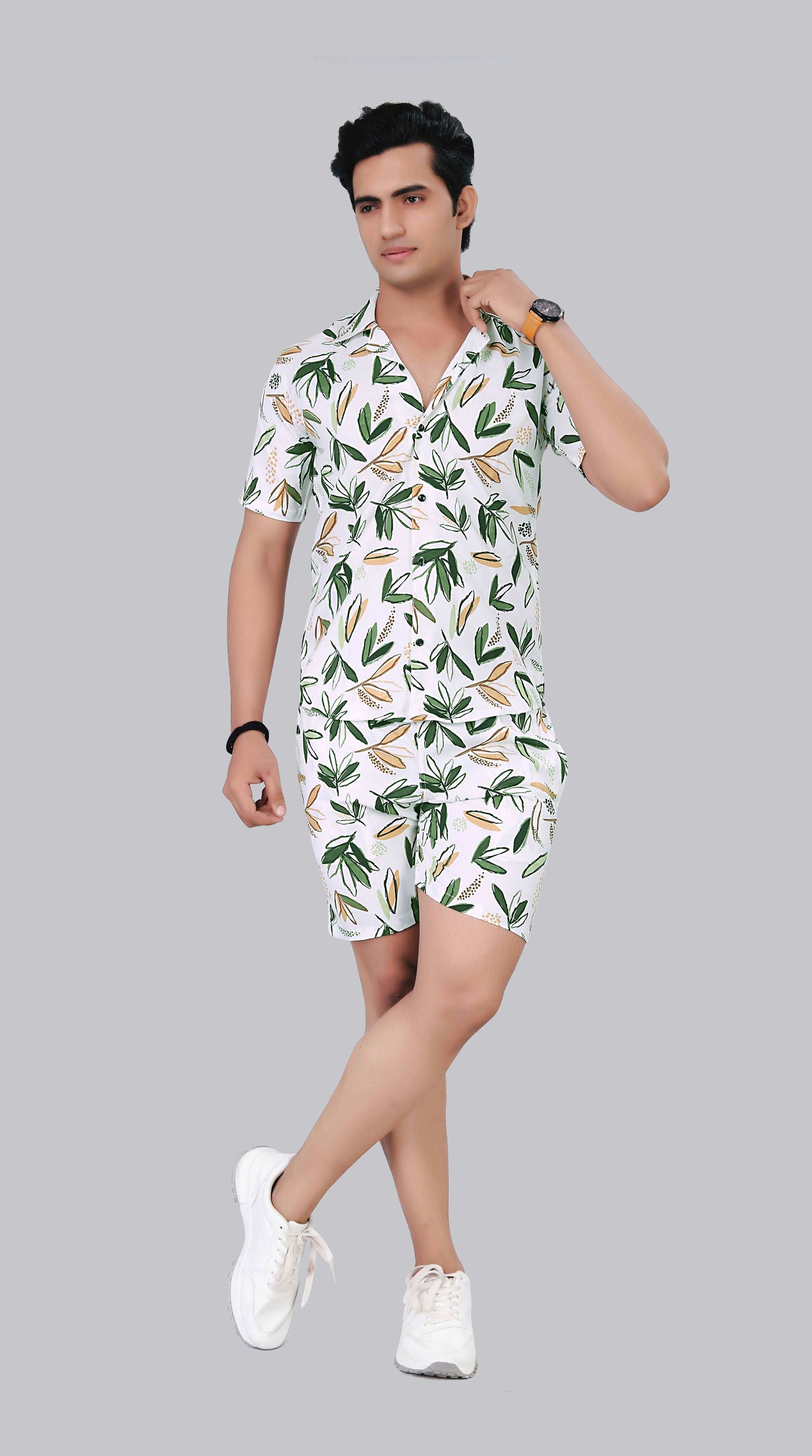 Men Printed Multicolor Night Suit Set