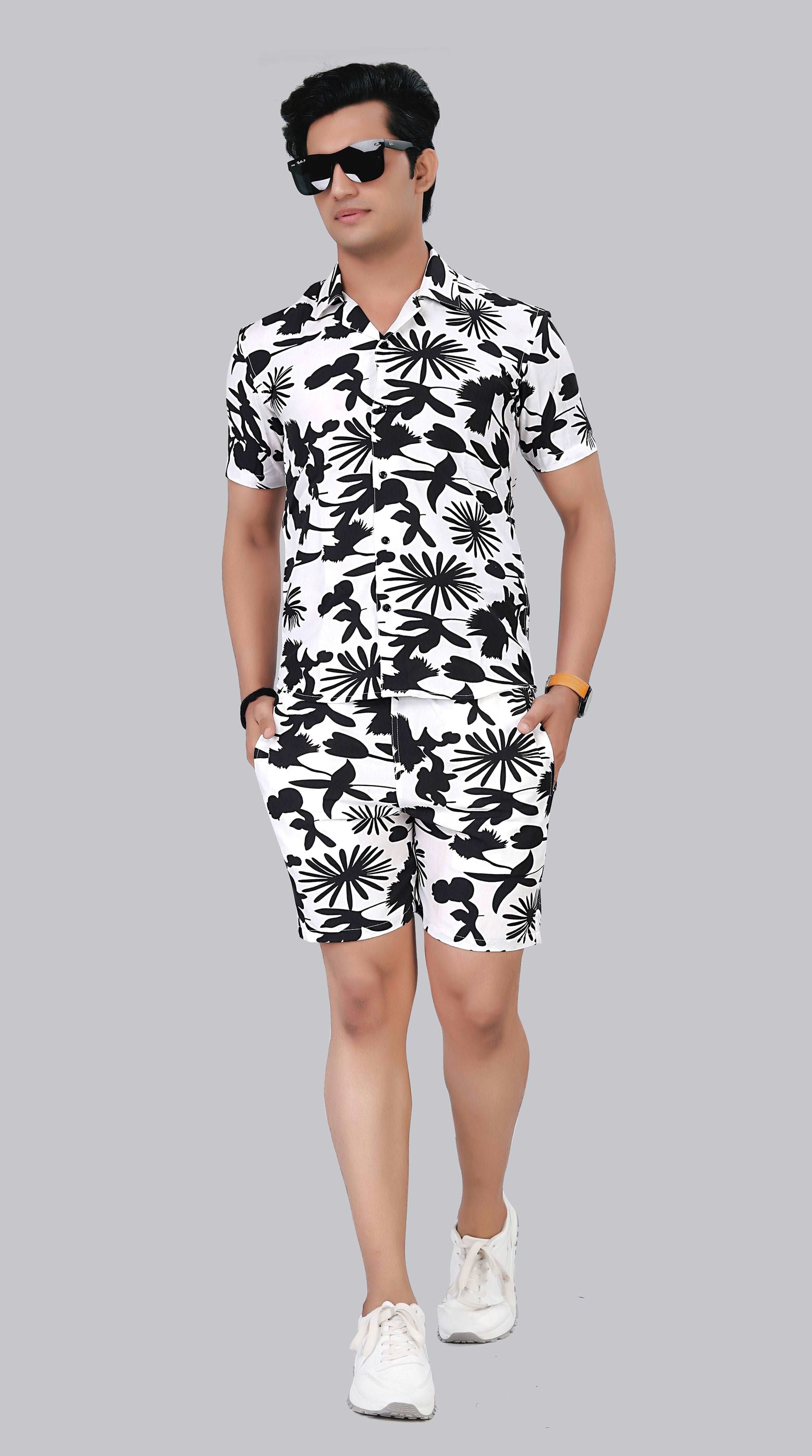 Men Printed Multicolor Night Suit Set