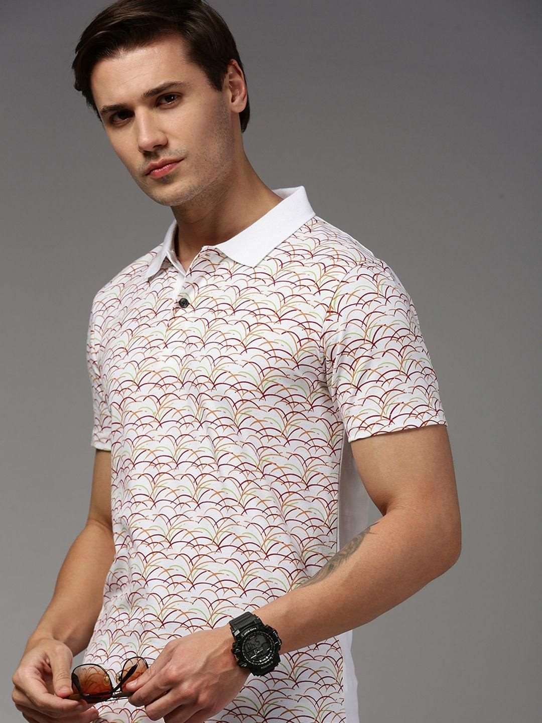 Kryptic Cotton Printed Half Sleeves Mens Polo T-Shirt