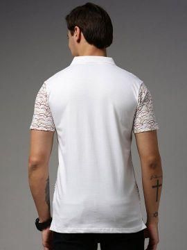 Kryptic Cotton Printed Half Sleeves Mens Polo T-Shirt