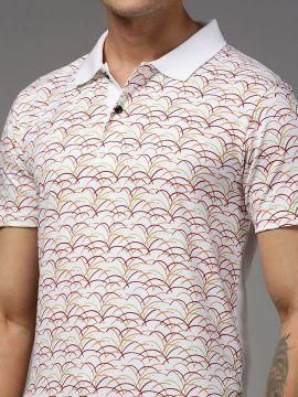 Kryptic Cotton Printed Half Sleeves Mens Polo T-Shirt