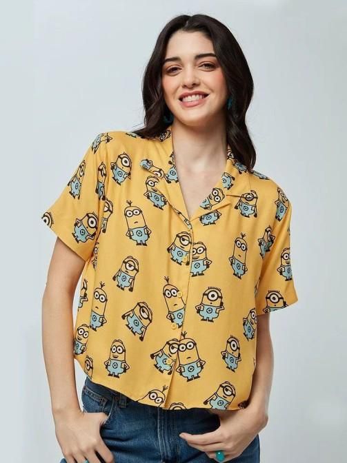 Womem's Printed Half Shirts